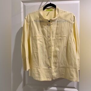 Beautiful pale yellow linen jacket - Sigrid Olson